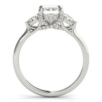 Emerald Cut Three-Stone Diamond Engagement Ring 1 CT