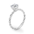 Twisted Rope Diamond Engagement Ring
