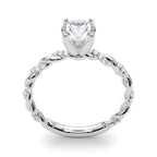 Twisted Rope Diamond Engagement Ring