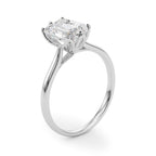 Emerald Cut Diamond Engagement Ring 6-Prong Floral Setting 1.0 Carat