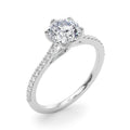6-Prong Single Row Round Diamond Engagement Ring