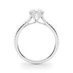 6-Prong Single Row Round Diamond Engagement Ring