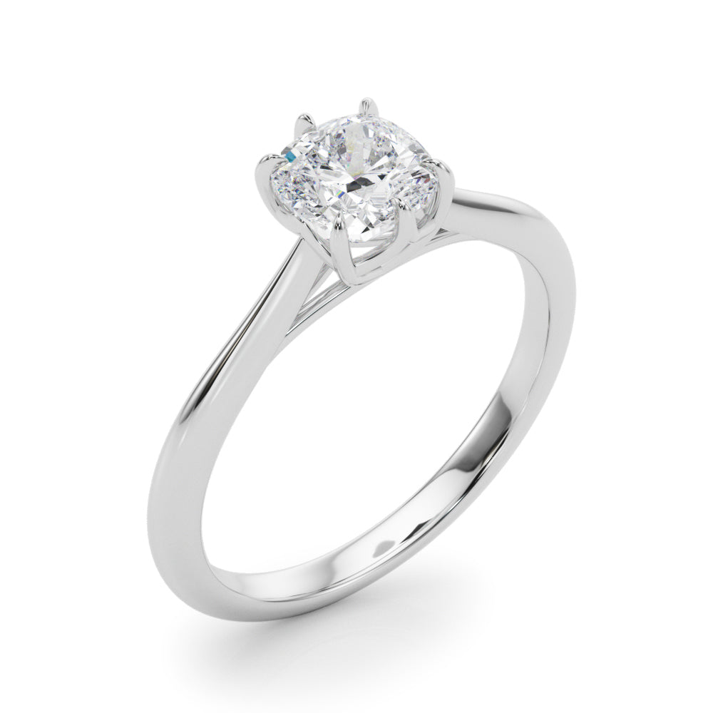 Cushion Cut Solitaire Engagement Ring