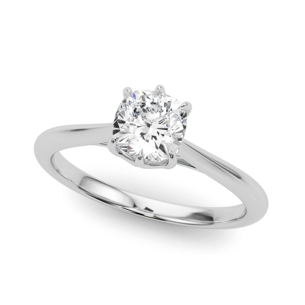 Cushion Cut Solitaire Engagement Ring