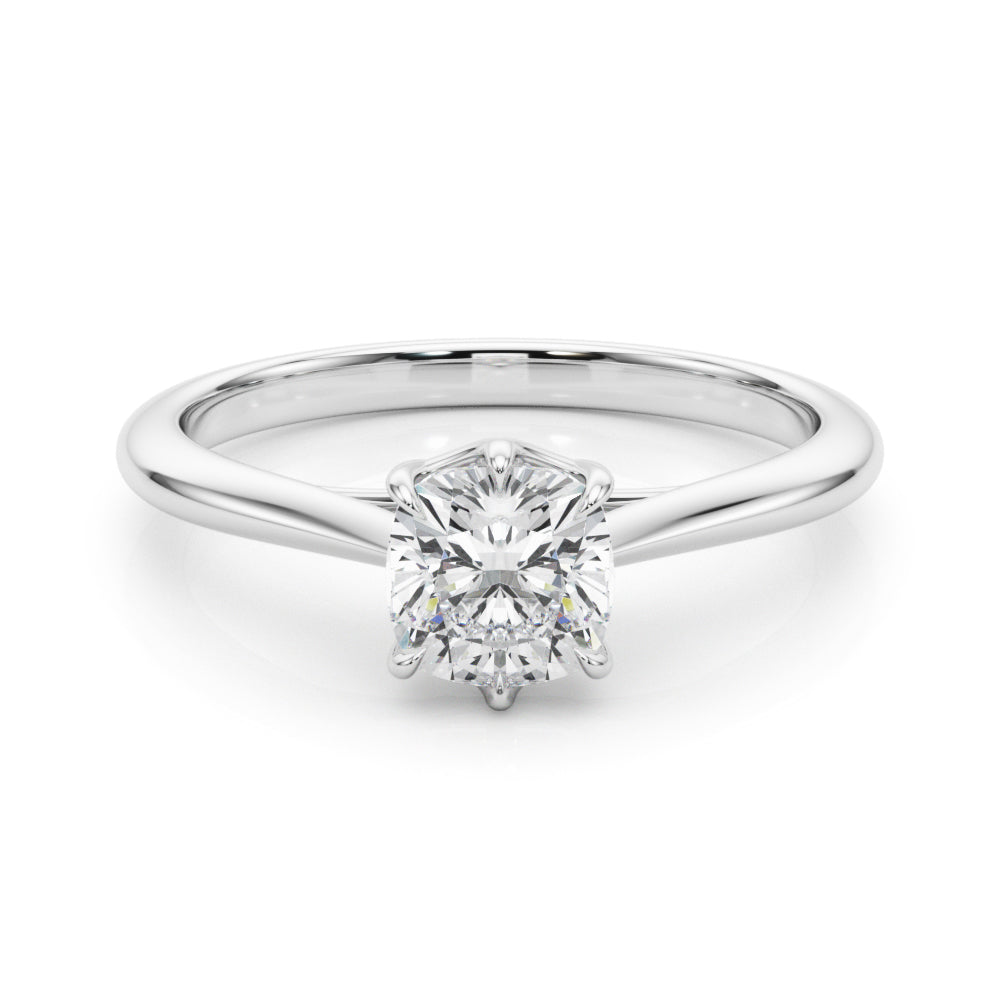 Cushion Cut Solitaire Engagement Ring
