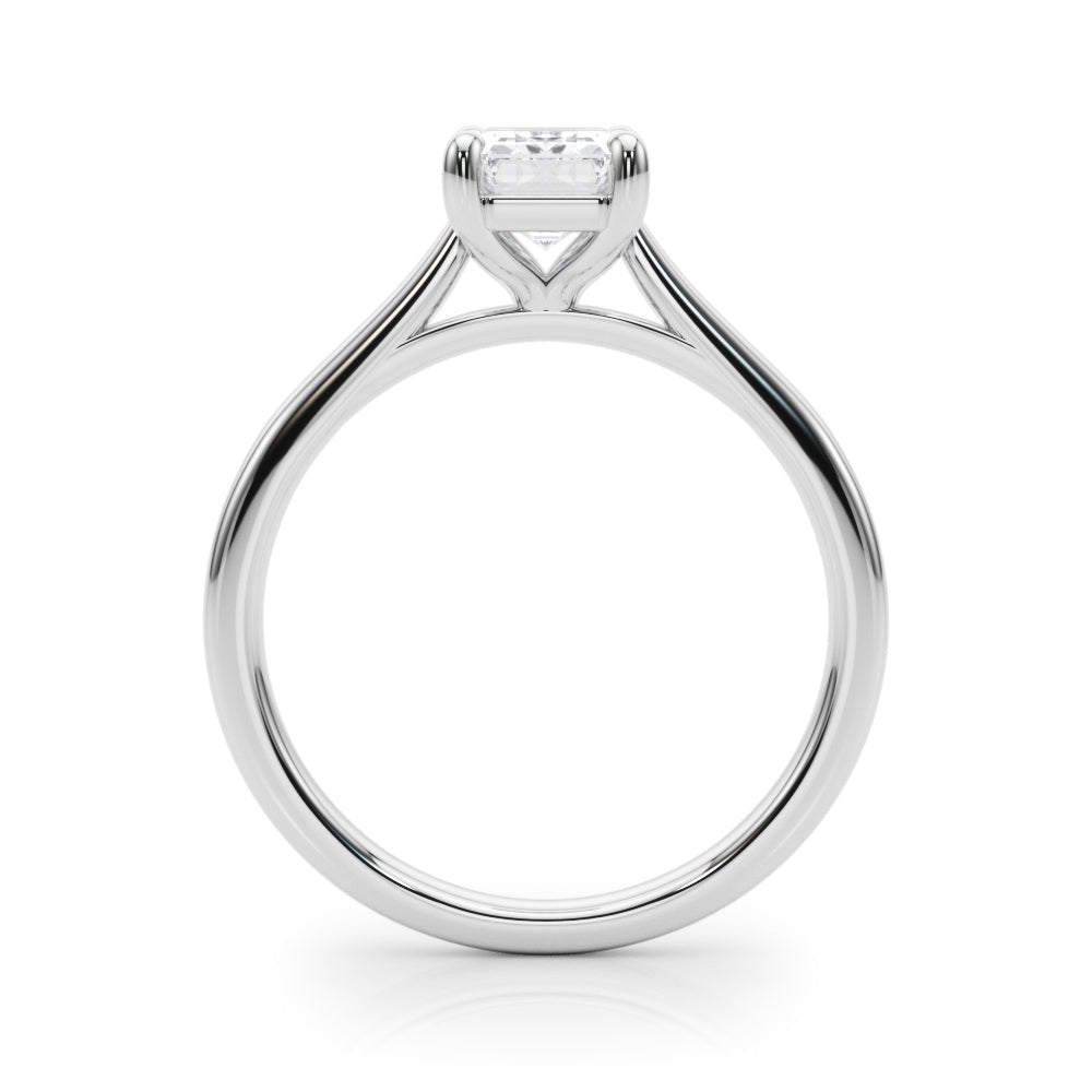Emerald Cut Solitaire Diamond Engagement Ring 0.30 Carat