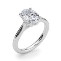 Oval Solitaire Engagement Ring 7x5mm