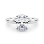 Oval Solitaire Engagement Ring 7x5mm