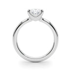 Oval Solitaire Engagement Ring 8x6mm