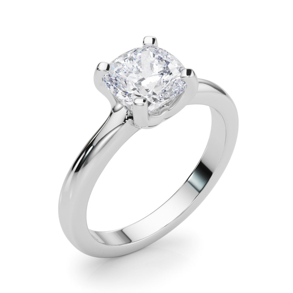 Cushion Cut Solitaire Engagement Ring