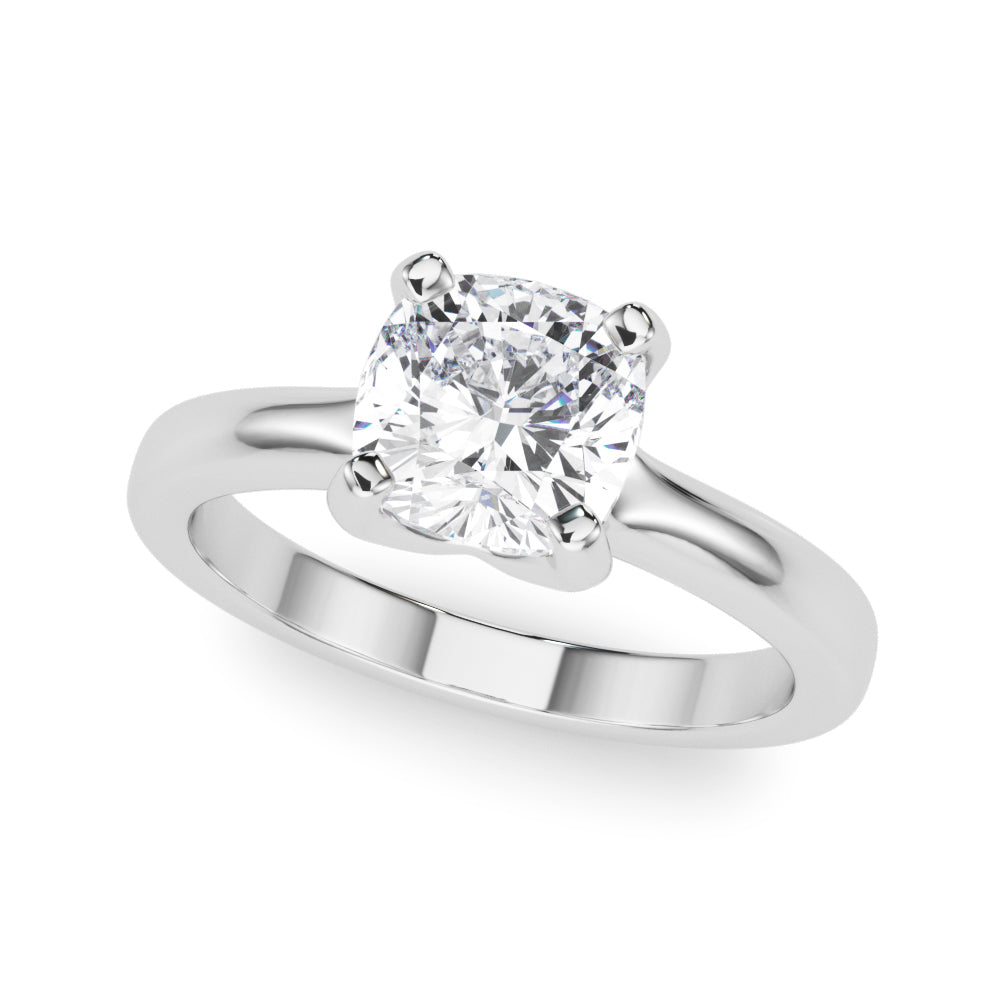 Cushion Cut Solitaire Engagement Ring