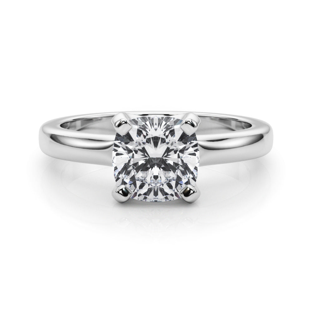 Cushion Cut Solitaire Engagement Ring