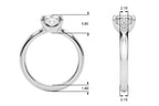Cushion Cut Solitaire Engagement Ring