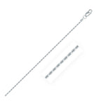 Sterling Silver Diamond Cut Rope Chain Necklace