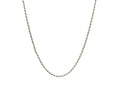 Sterling Silver Diamond Cut Rope Chain Necklace