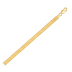Gold-Plated Herringbone Chain Anklet