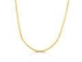 Yellow Gold Plated Imperial Herringbone Chain Necklace