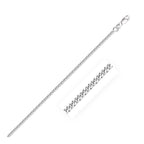 14KT White Gold Gourmette Chain Necklace 2.0mm