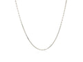 Sterling Silver Rhodium Plated Cable Chain Necklace