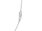 Sterling Silver Rhodium Plated Cable Chain Necklace