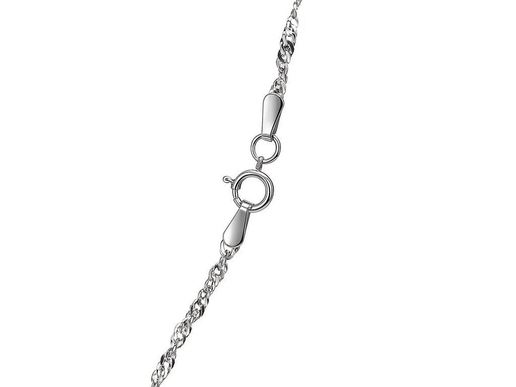Sterling Silver Singapore Chain Necklace – 1.80 mm