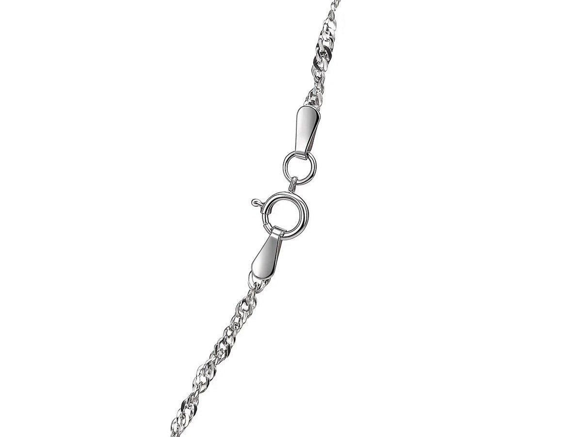 Sterling Silver Singapore Chain Necklace – 1.80 mm
