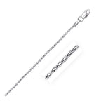 Sterling Silver Rhodium Plated Wheat Chain Necklace