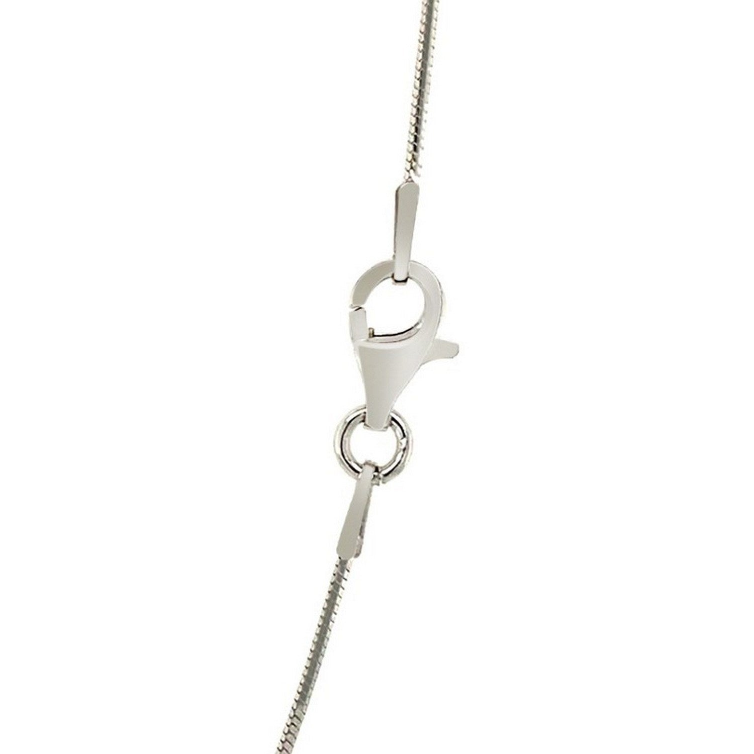 Sterling Silver Rhodium Plated Octagonal Snake Chain (0.90 mm)