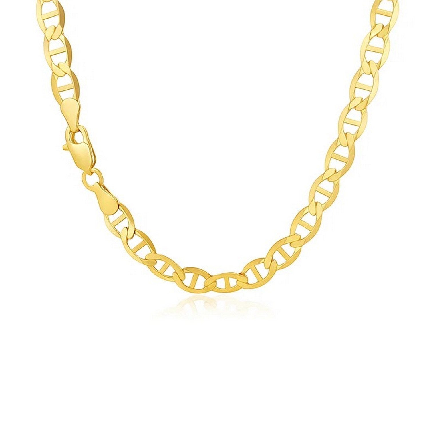 14k Yellow Gold Mariner Link Chain (4.50 mm)