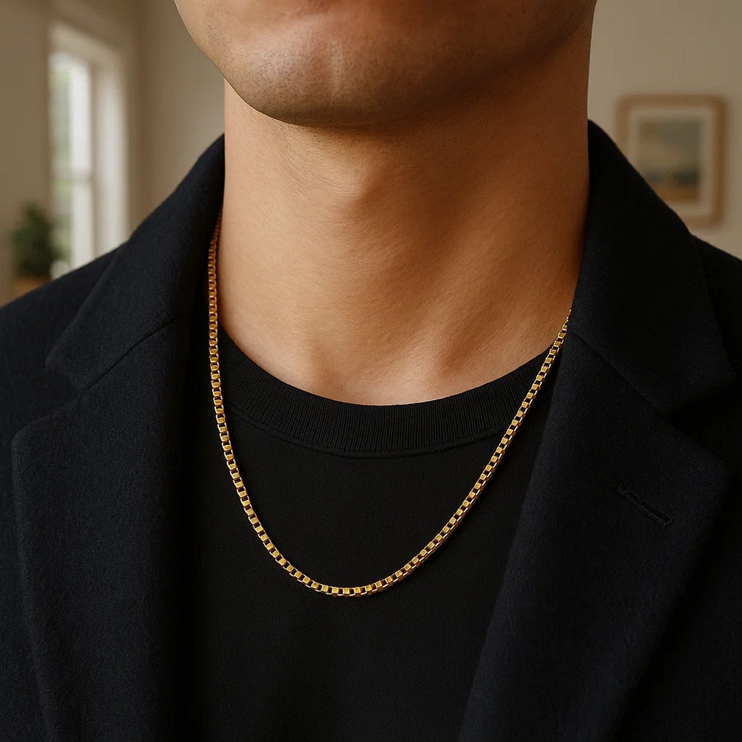 14k Yellow Gold Round Box Chain (1.8 mm)