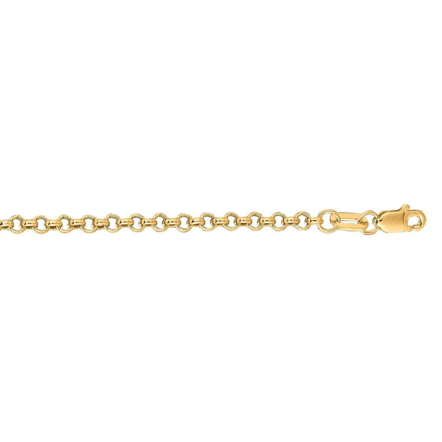 14k Yellow Gold Rolo Chain (2.5 mm)