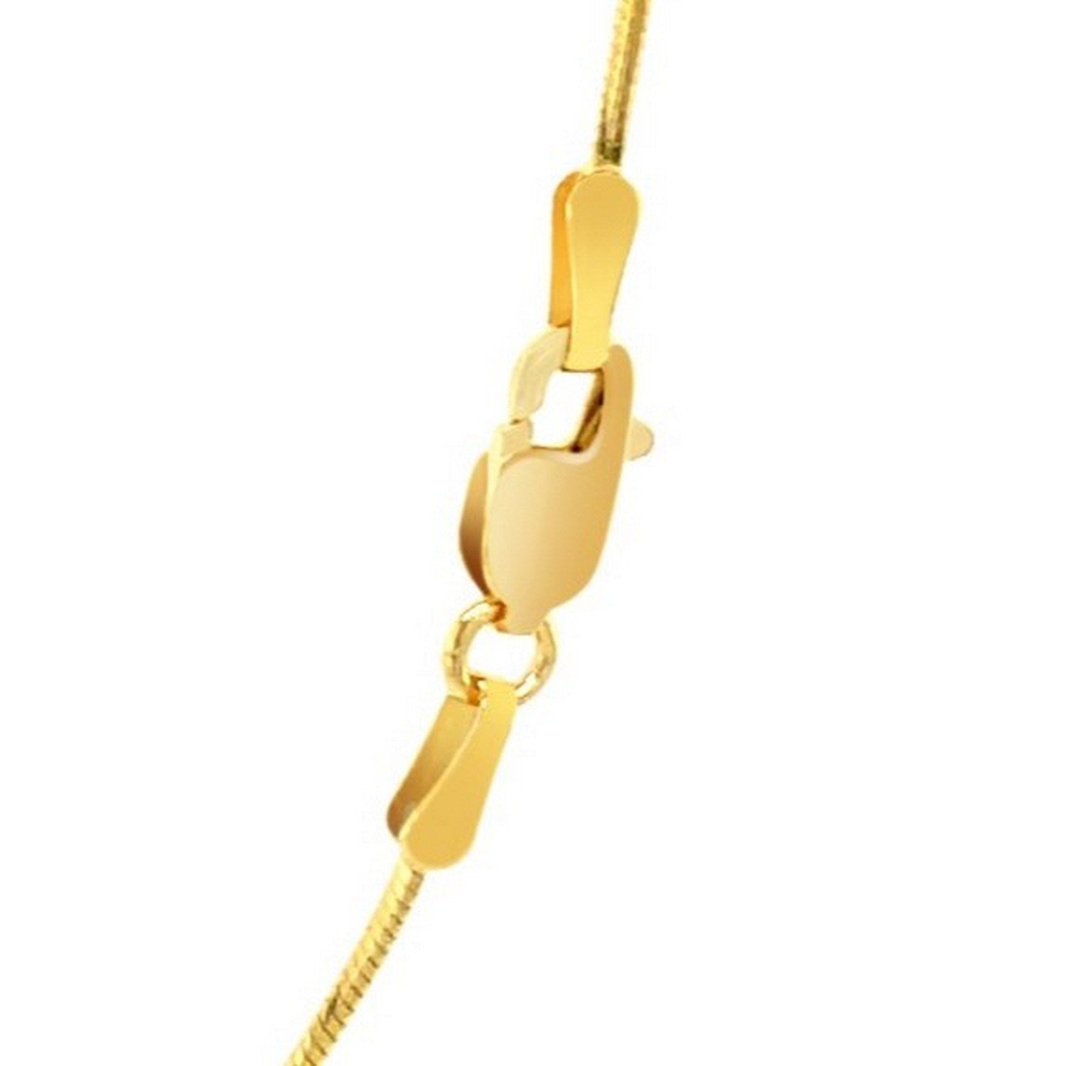 14k Yellow Gold Round Snake Chain (0.90 mm)