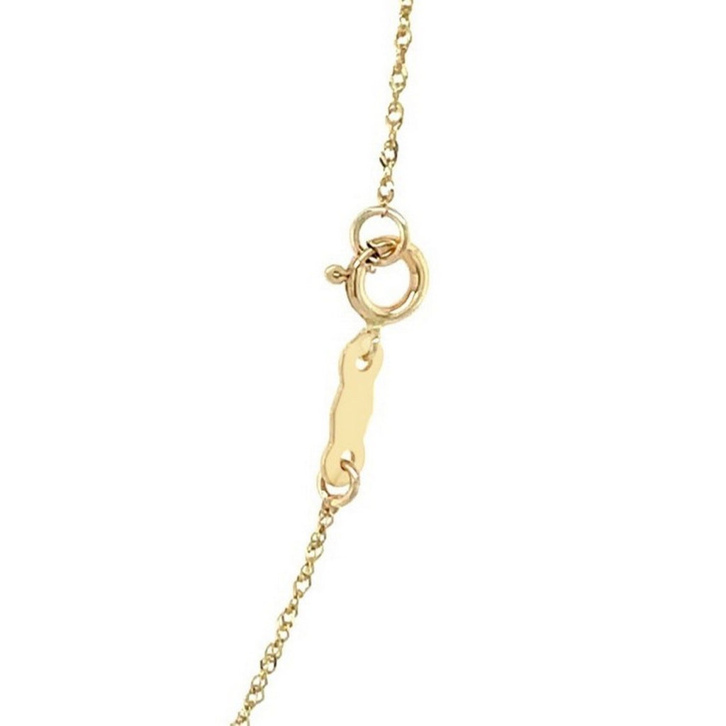 14k Yellow Gold Singapore Chain 0.81 mm