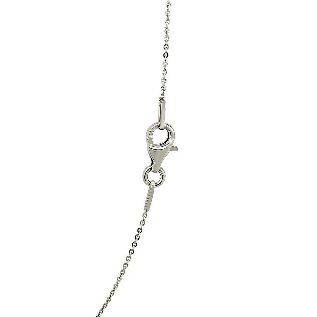 Sterling Silver Rhodium Plated Cable Chain (0.60 mm)