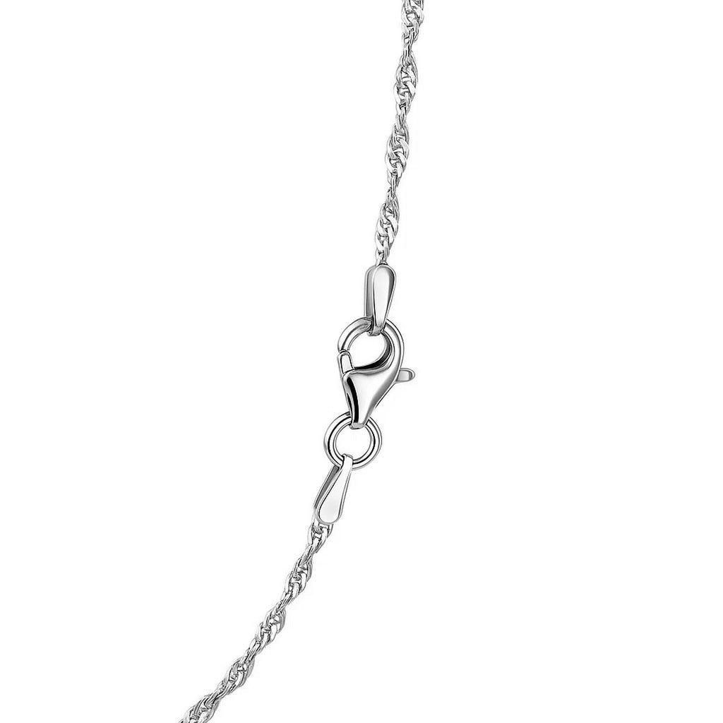 Sterling Silver 1.6mm Singapore Style Chain (1.50 mm)