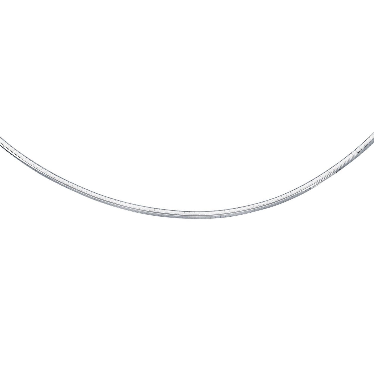 Sterling Silver Classic Omega Chain Necklace (3.0mm)