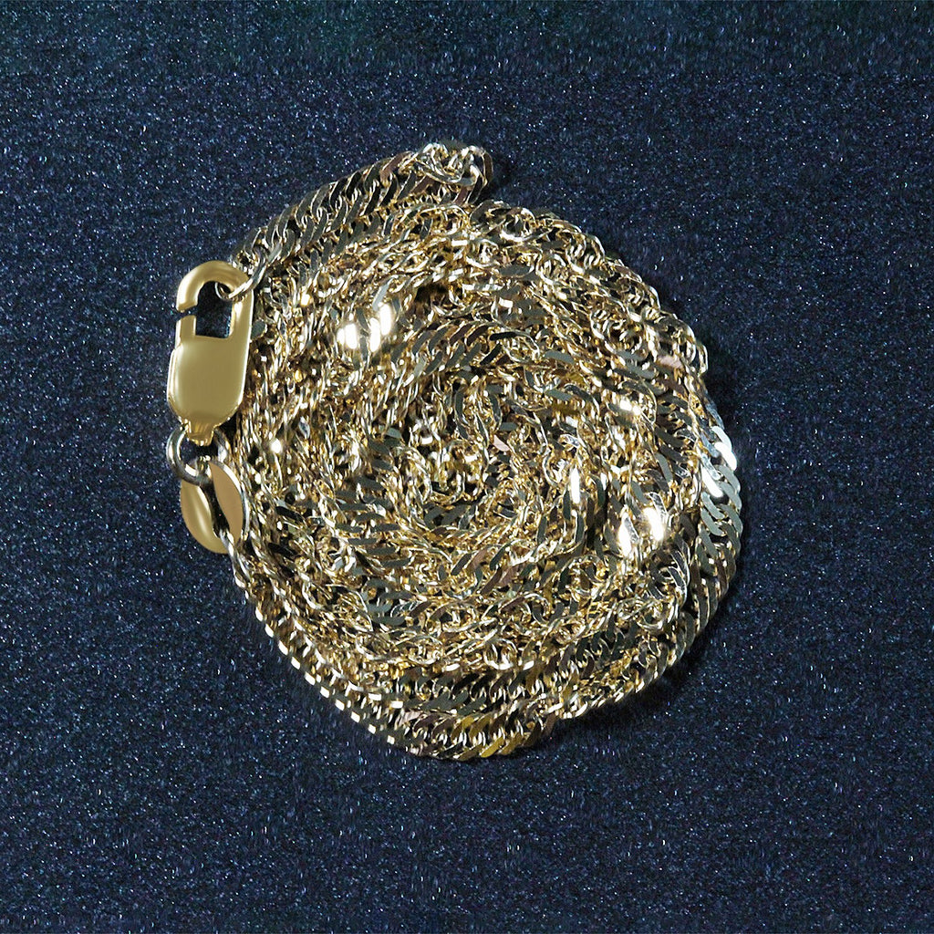 14k Yellow Gold Singapore Chain (2.10 mm)