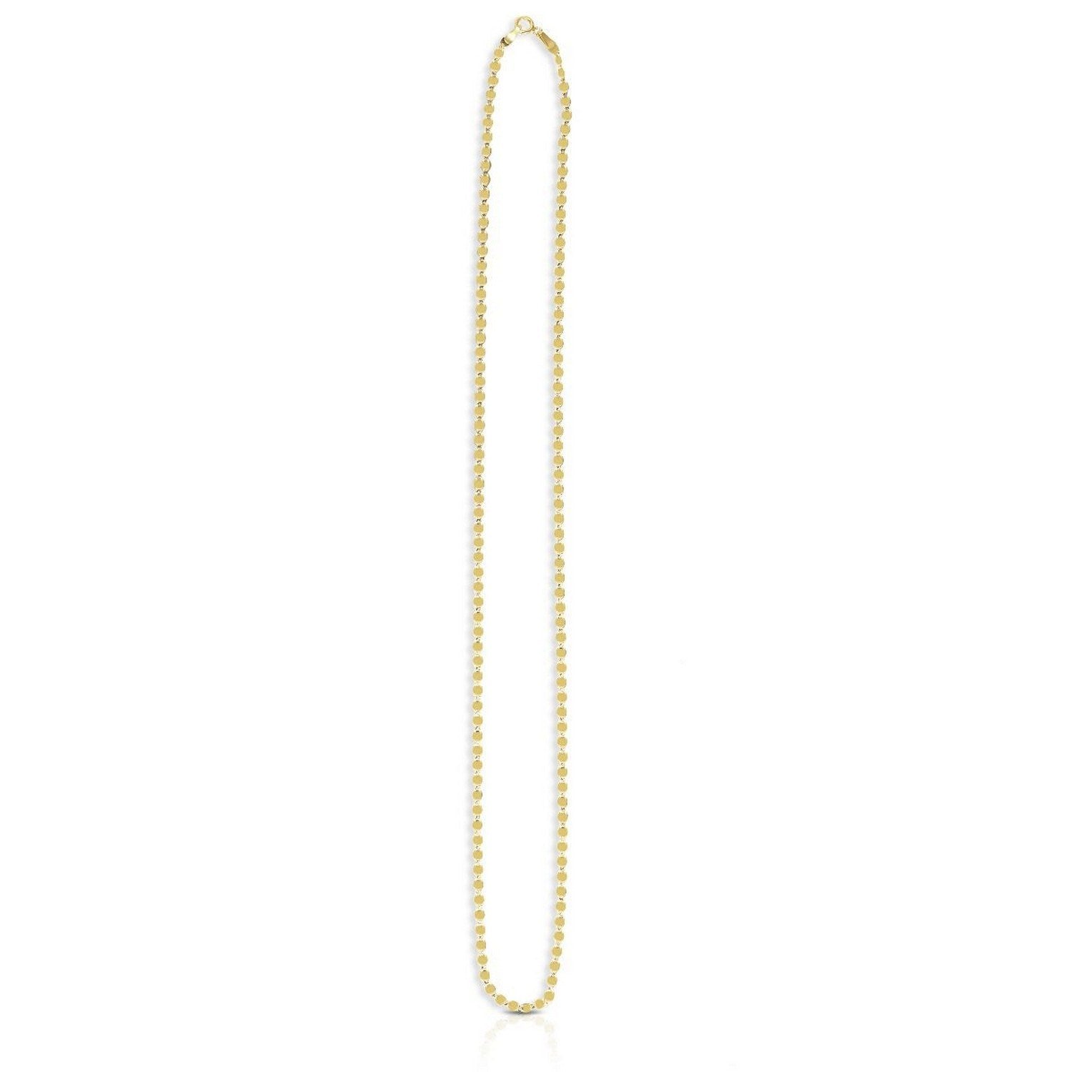 14k Yellow Gold Oval Mirror Chain (2.20 mm)
