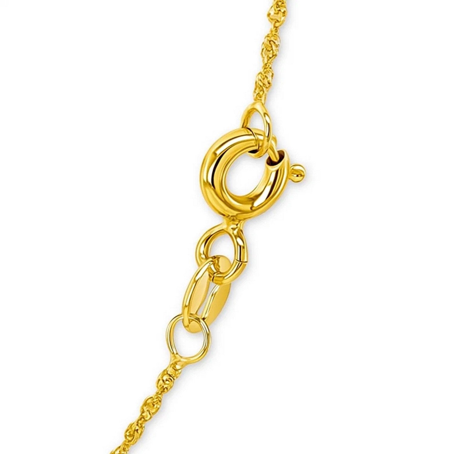 14k Yellow Gold Singapore Chain (1.10 mm)
