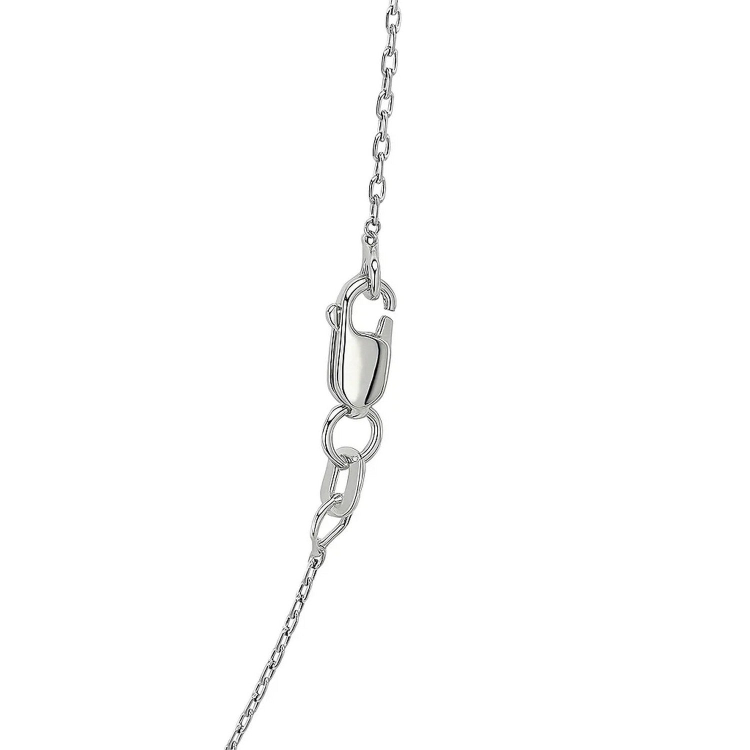 Sterling Silver Rhodium Plated Cable Chain (1.40 mm)