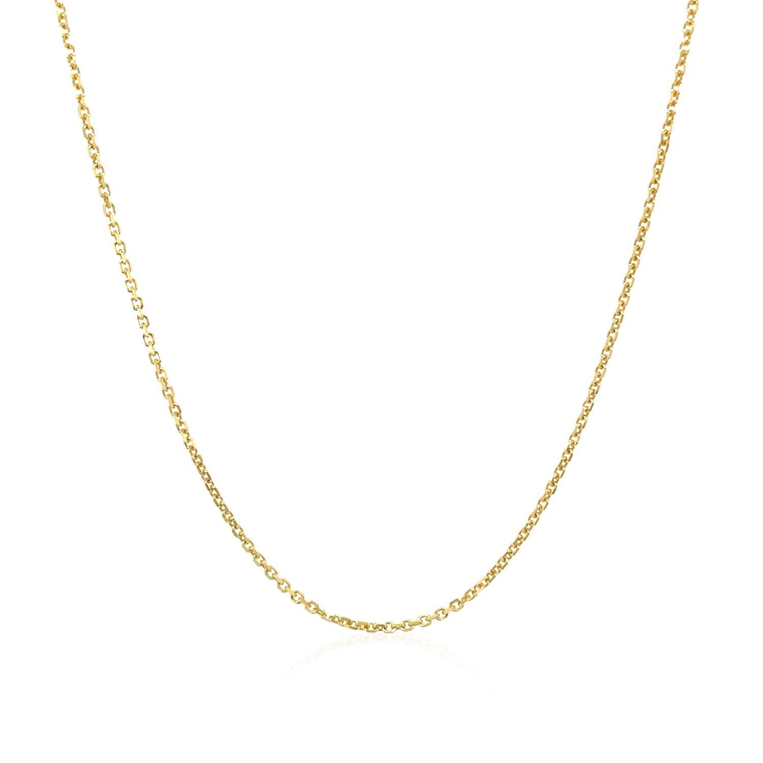 10k Yellow Gold Cable Chain (1.10 mm)