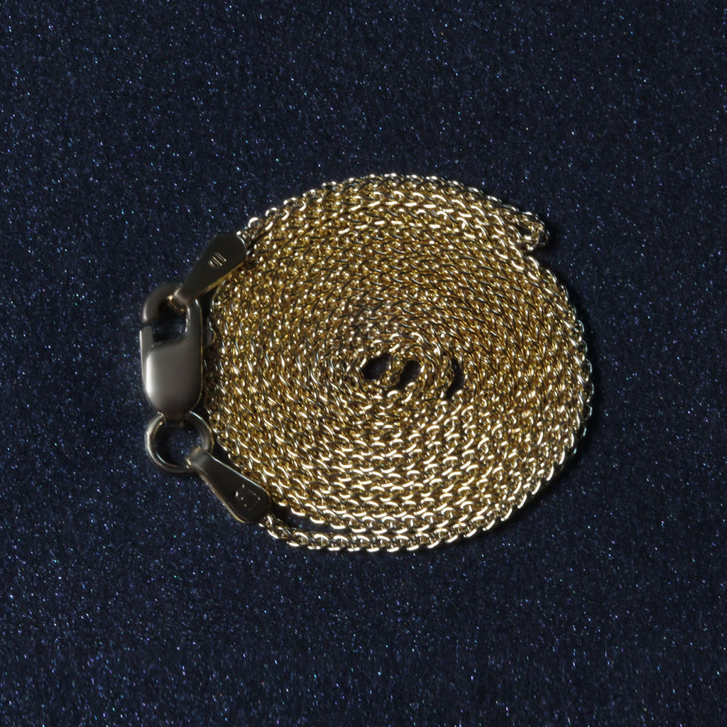 14k Yellow Gold Round Wheat Chain (1.00 mm)