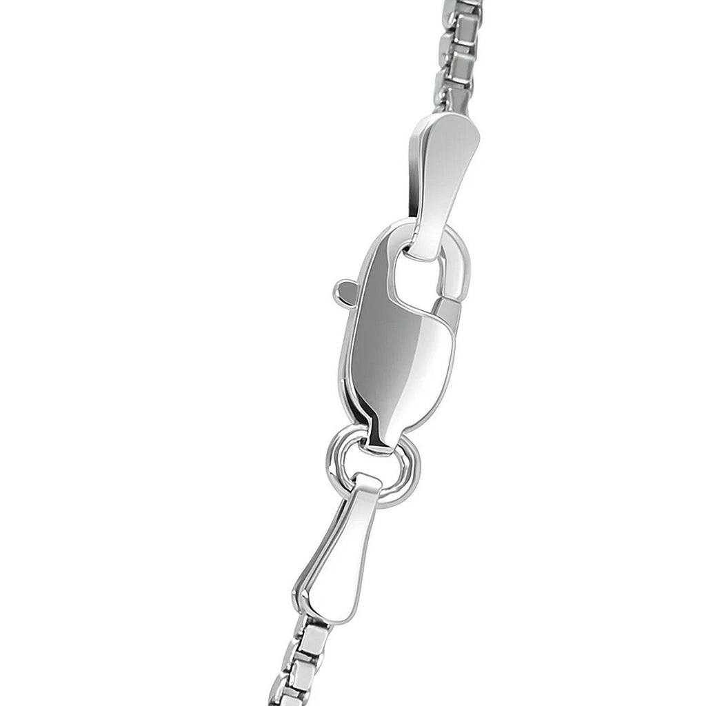 Sterling Silver Rhodium Plated Box Chain (1.10 mm)