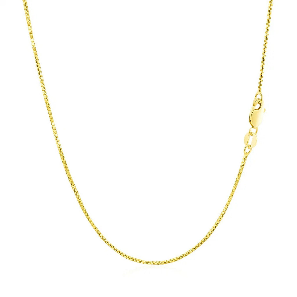 14k Yellow Gold Octagonal Box Chain (1.00 mm)