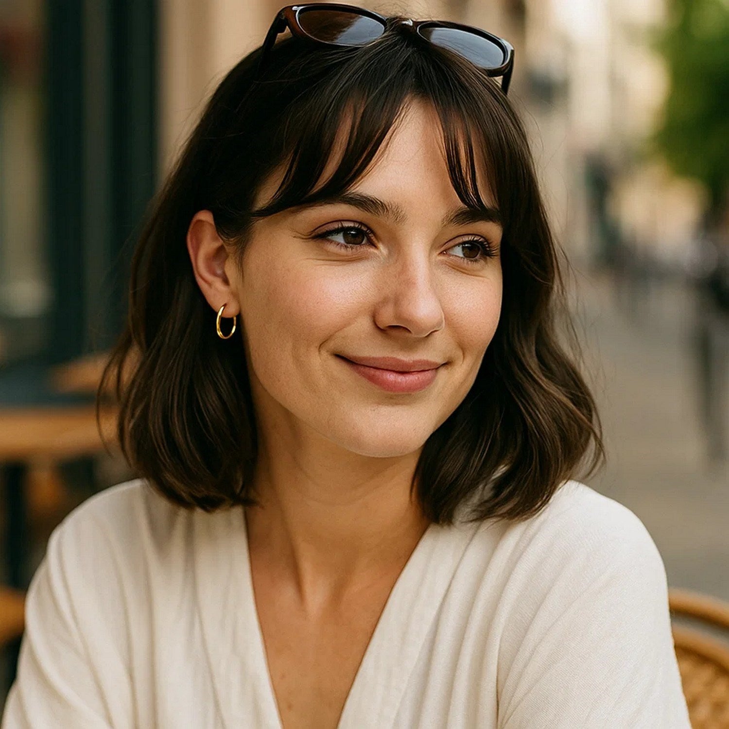 14k Yellow Gold Polished Hoop Earrings (2x20mm)