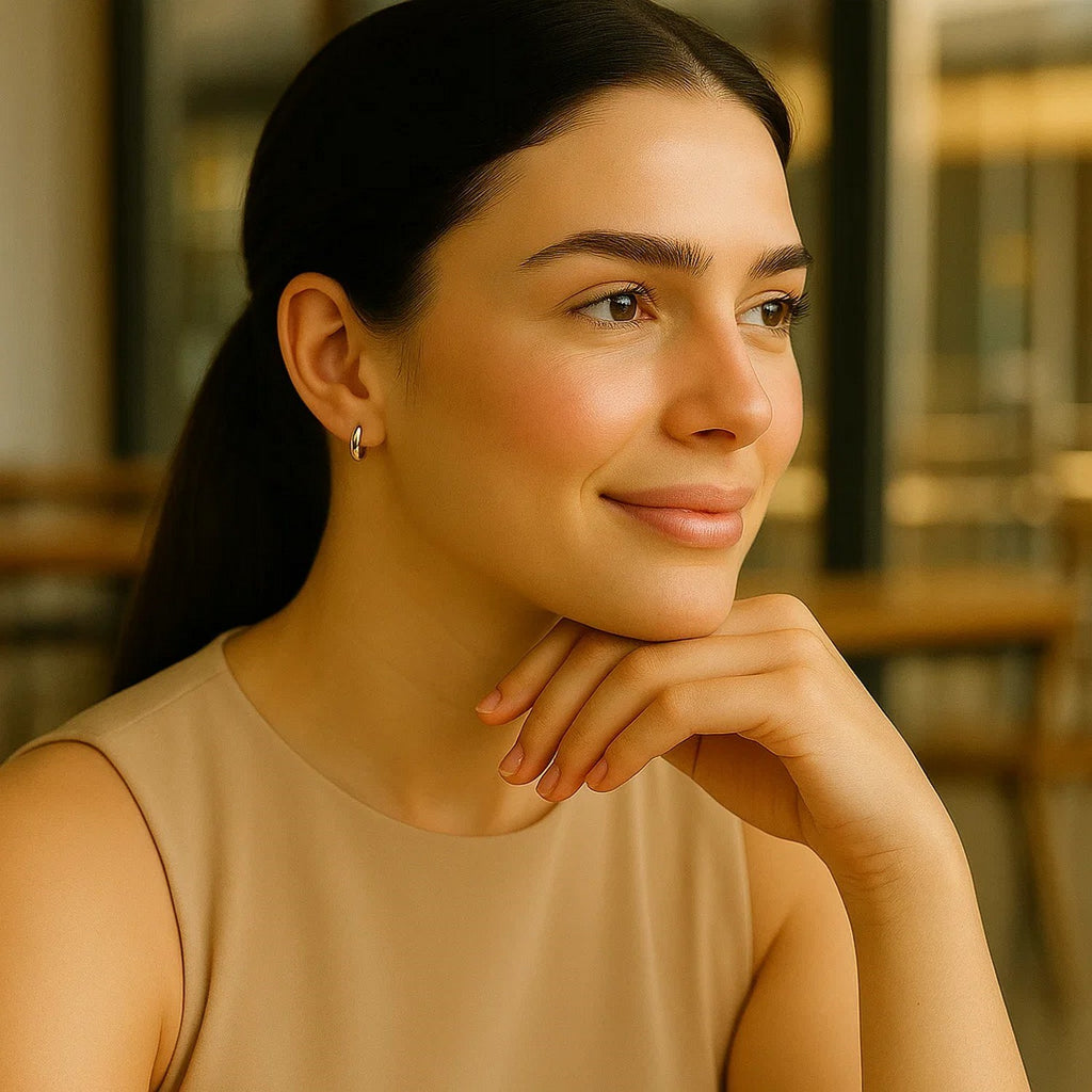 14k Yellow Gold Polished Hoop Earrings (2x15mm)