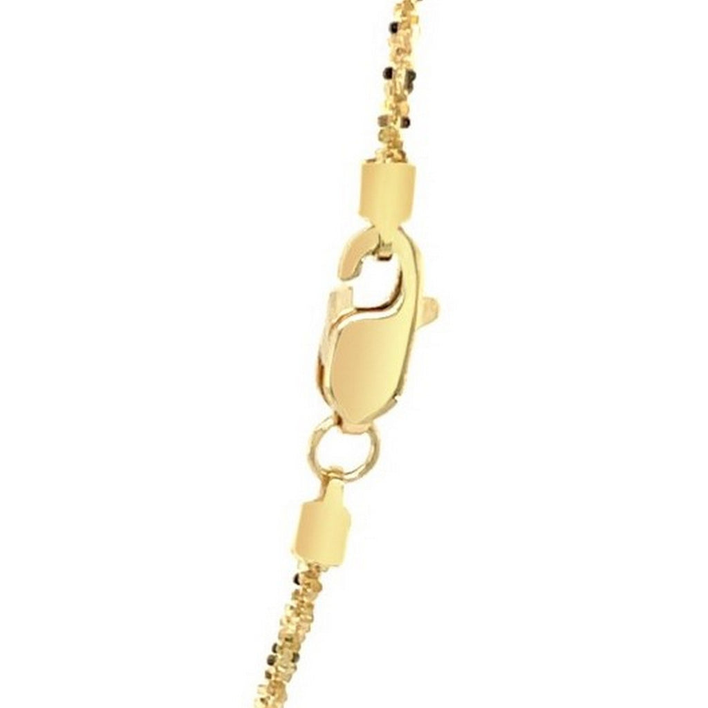 14k Yellow Gold Sparkle Chain (1.10 mm)