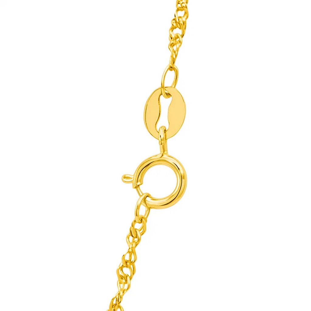 14k Yellow Gold Singapore Chain (1.30 mm)