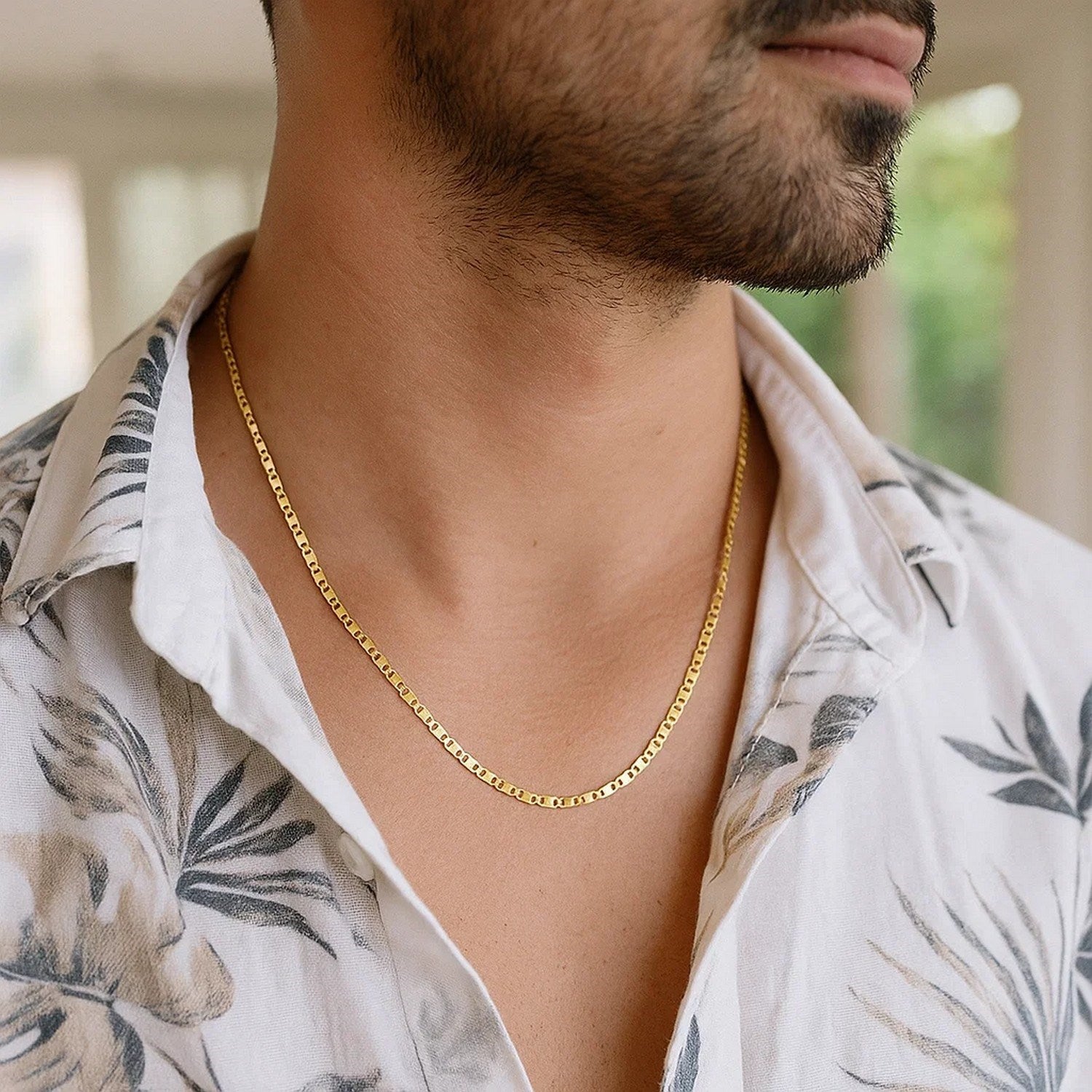 14k Yellow Gold Mariner Link Chain (1.70 mm)