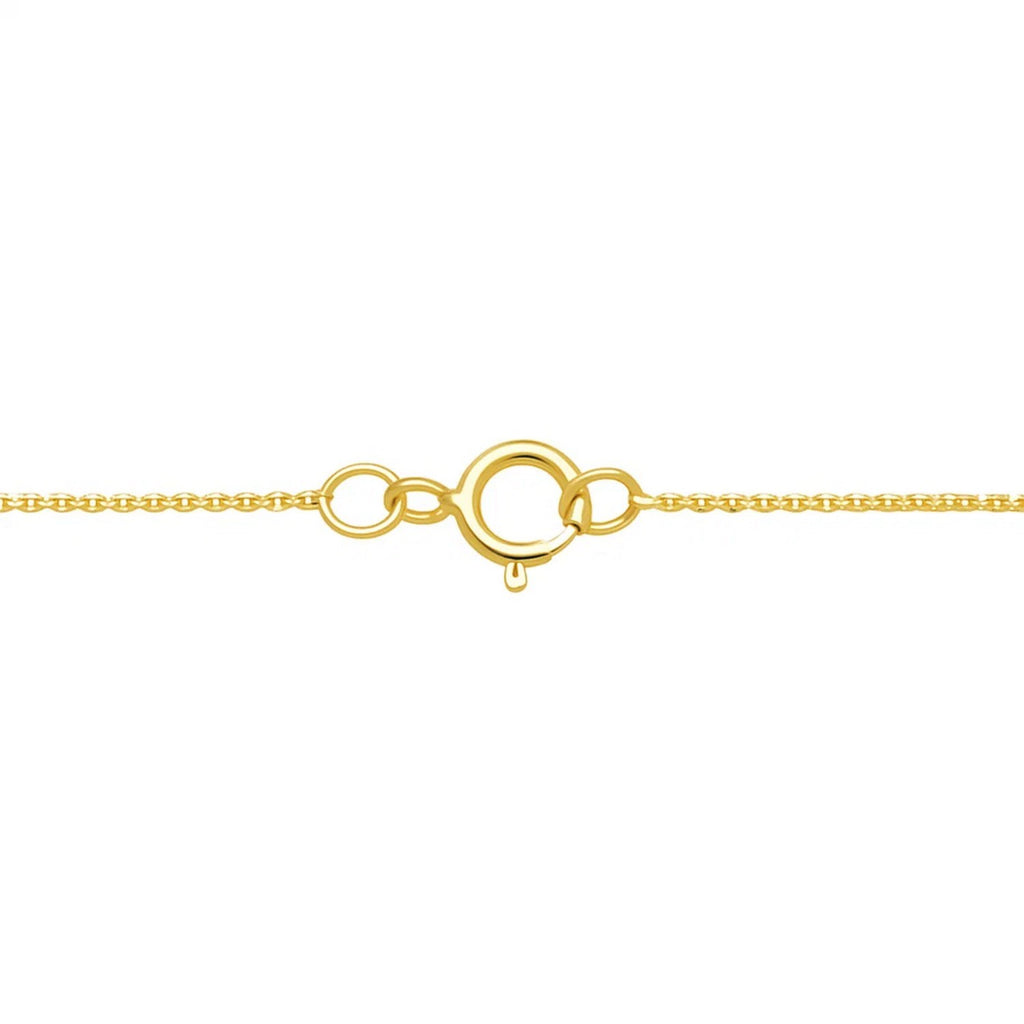 Crab Necklace in 10K Two Tone Yellow Gold